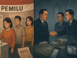 Demokrasi Indonesia kehilangan makna substansialnya, dikuasai elit, dan minim partisipasi rakyat yang kritis.