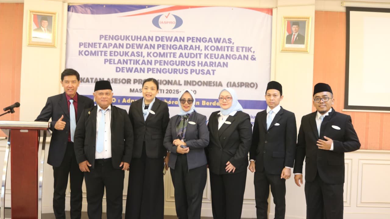 IASPRO kukuhkan pengurus 2025–2030 dan teken MoU strategis dengan PMAI serta PSPI untuk perkuat ekosistem sertifikasi nasional.