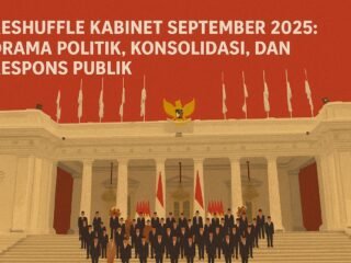 Reshuffle kabinet September 2025 oleh Presiden Prabowo: evaluasi kinerja, konsolidasi politik, dan respons publik terhadap isu ekonomi.