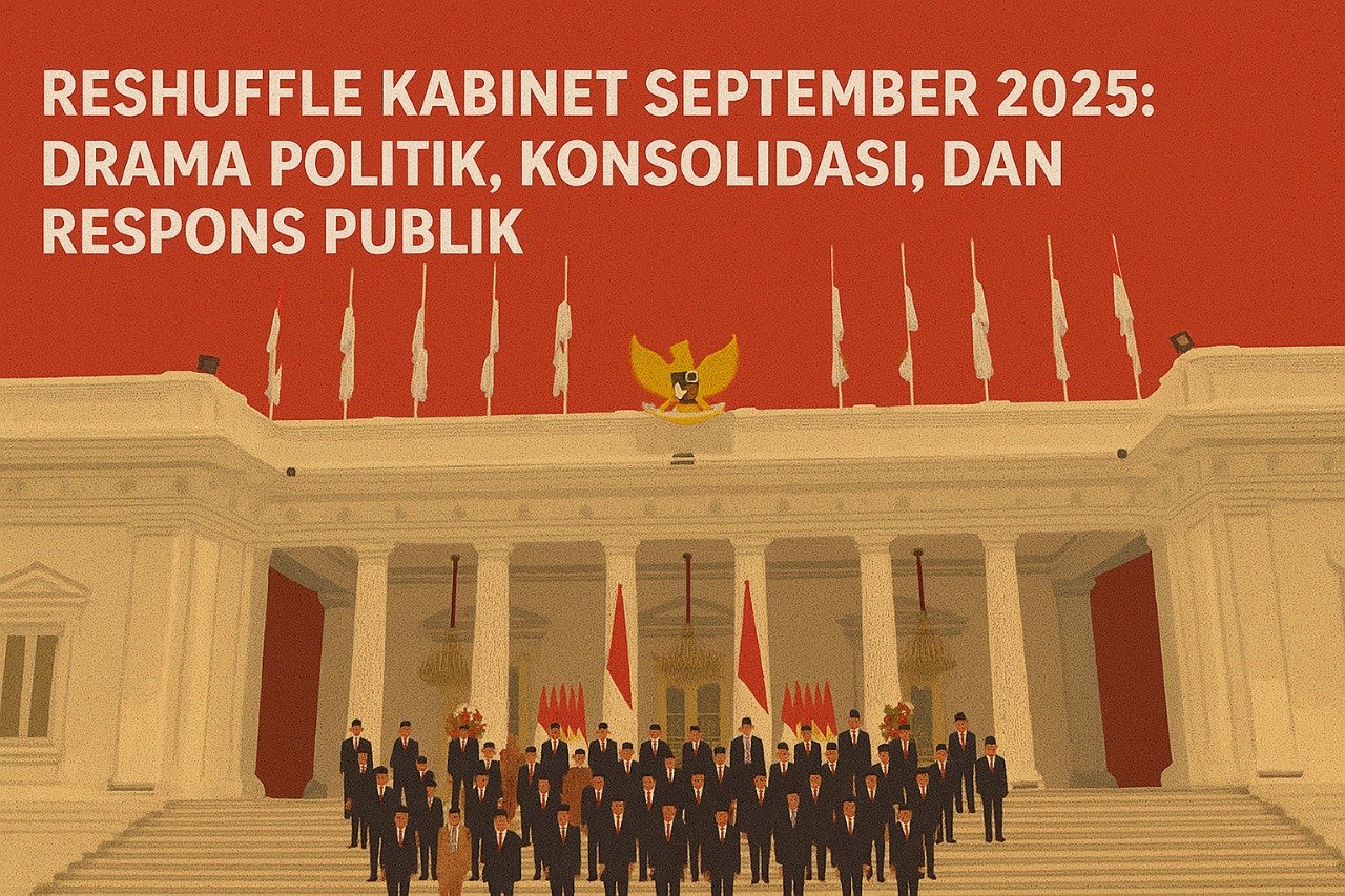 Reshuffle kabinet September 2025 oleh Presiden Prabowo: evaluasi kinerja, konsolidasi politik, dan respons publik terhadap isu ekonomi.