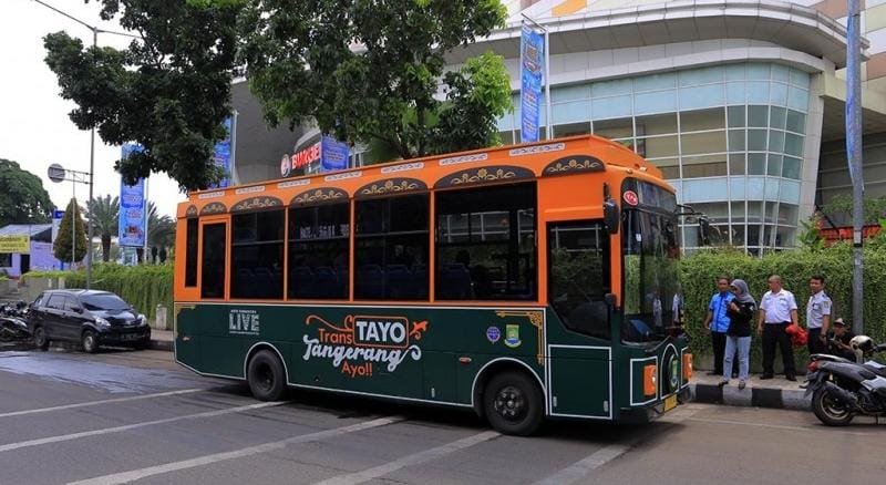 Bus Tayo hadir sebagai transportasi ramah lingkungan di Tangerang dengan tarif terjangkau Rp2.000 dan empat koridor utama.