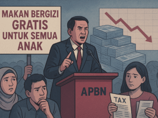 Opini kritis tentang program Makan Bergizi Gratis (MBG) yang dinilai berisiko menekan APBN dan stabilitas fiskal Indonesia.