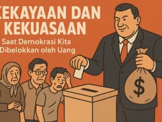 Demokrasi Indonesia kini dibayangi kekuatan uang dan oligarki, di mana kekuasaan kerap dikuasai segelintir elite ekonomi.