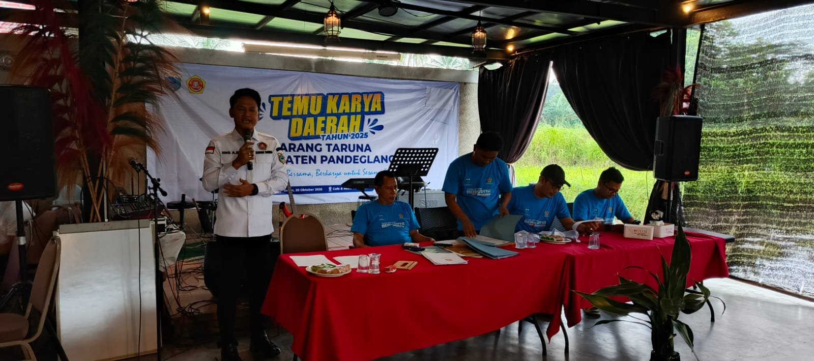 Wabup Pandeglang Iing Andri Supriadi terpilih aklamasi jadi Ketua Karang Taruna 2025–2030, siap benahi struktur hingga desa.