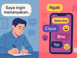 Bahasa gaul makin populer di era digital. Bagaimana nasib bahasa Indonesia baku di tengah tren komunikasi modern ini?