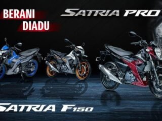 Suzuki Satria Pro terbaru hadir dengan desain sporty, mesin 147 cc responsif, dan fitur modern untuk pengalaman berkendara gesit dan nyaman