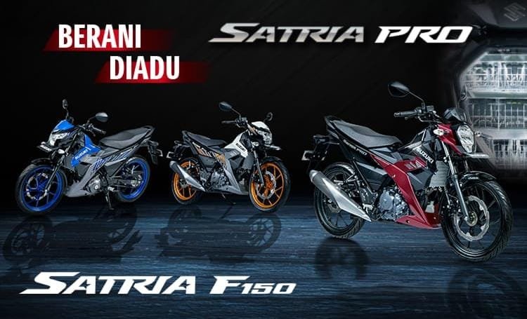 Suzuki Satria Pro terbaru hadir dengan desain sporty, mesin 147 cc responsif, dan fitur modern untuk pengalaman berkendara gesit dan nyaman
