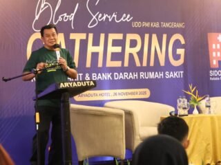 Bupati Maesyal Hadiri Blood Service UDD PMI Kabupaten Tangerang, Tekankan Pentingnya Pelayanan Cepat di IGD