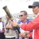 Kirab Obor PORKAB VI Kabupaten Tangerang 2025 berjalan semarak, simbol semangat sportivitas dan persatuan antar kecamatan.