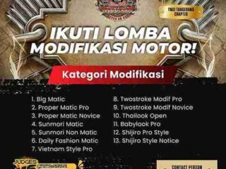 Saksikan perayaan 10 tahun YNCI Tangerang di Ciledug 2025, dengan kontes motor, donor darah, talkshow, dan hiburan seru.