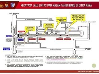 Mau ke Citra Raya atau Alun-Alun Tigaraksa Saat Malam Tahun Baru? Simak Rekayasa Lalin Ini Biar Gak Terjebak Macet