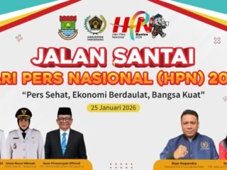 Sukseskan HPN 2026, PWI Bersama Pemkab Tangerang Gelar Jalan Santai