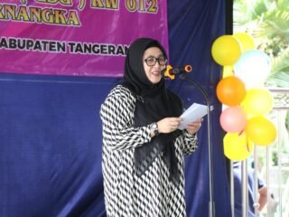 Wabup Intan Nurul Hikmah Resmikan GSG RW 12 Desa Pasirnangka Tigaraksa