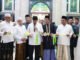 Bupati Tangerang Moch Maesyal Rasyid menghadiri peringatan Isra Mi’raj sekaligus meresmikan Masjid Jami Al Huda di Kronjo.