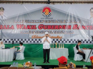 Hadiri Turnamen Catur Nasional di Tangerang, Wagub Banten Tekankan Pentingnya Pendidikan Karakter Anak