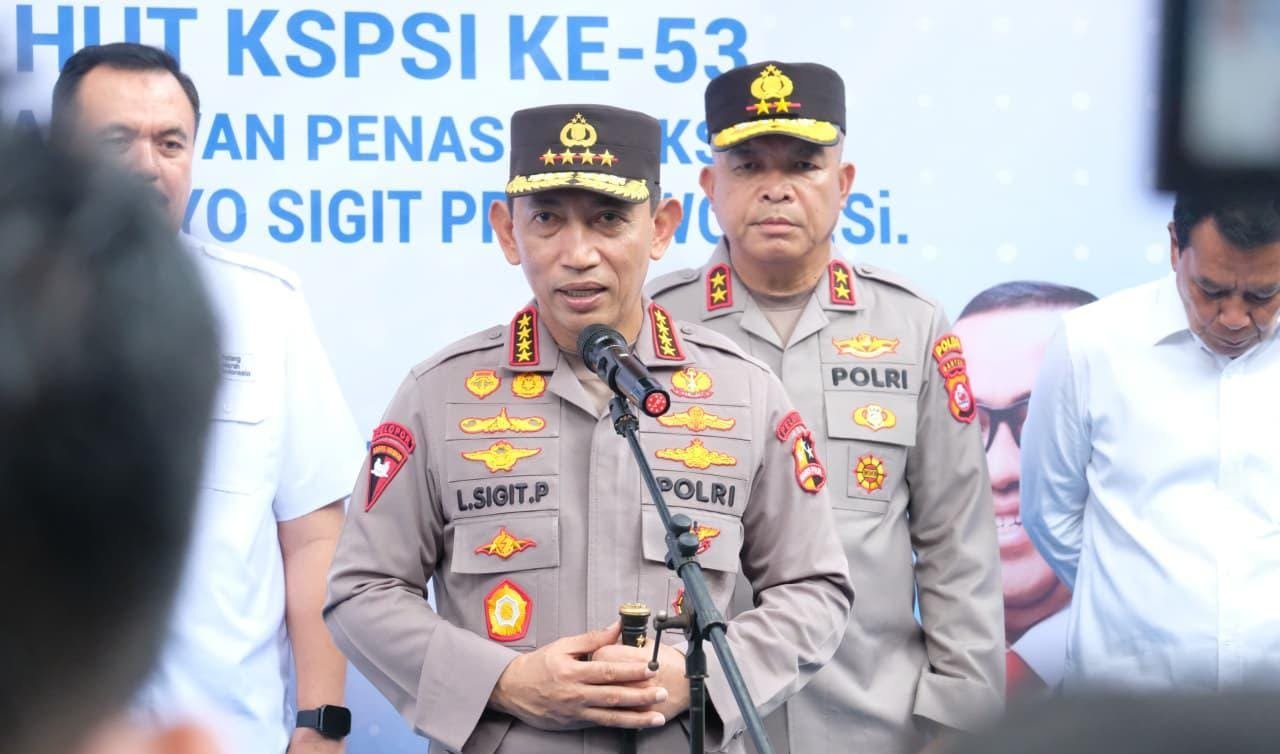 Kapolri hadiri HUT ke-53 KSPSI di Tangerang dengan bakti sosial, santunan, sembako, donor darah, dan dukungan kesejahteraan buruh.