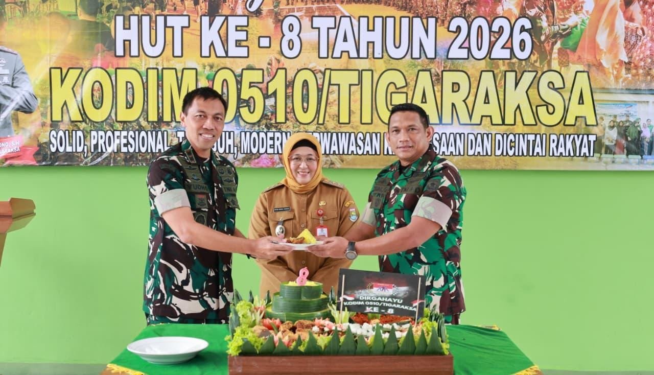 Wabup Tangerang Intan Nurul Hikmah hadiri HUT ke-8 Kodim 0510/Tigaraksa dan tekankan penguatan sinergi TNI-Pemda.