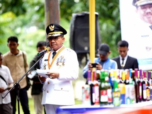 Tegakkan Perda Miras, Pemkot Tangerang Musnahkan 1.128 Botol Minuman Keras