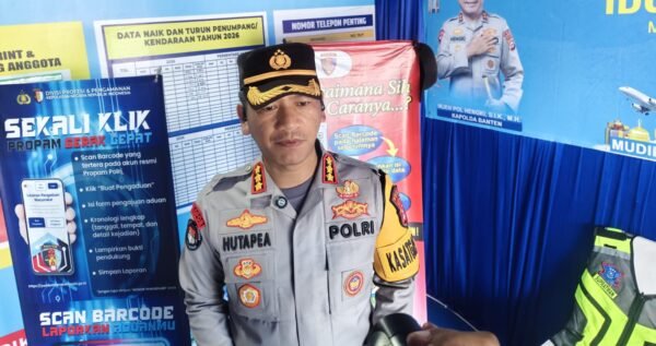 Polda Banten perketat pengamanan arus balik Lebaran 2026 dengan menempatkan personel di jalur wisata, pelabuhan, dan posko strategis.