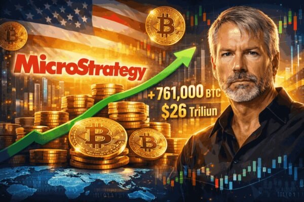 MicroStrategy tambah 22.337 BTC senilai Rp26 triliun, menegaskan strategi akumulasi Bitcoin jangka panjang di tengah bear market.