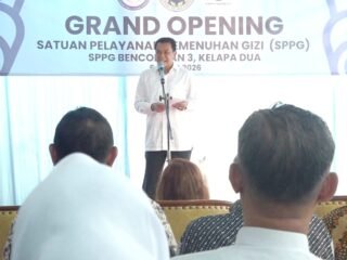 Bupati Maesyal Rasyid Resmikan SPPG Bencongan 3, Dukung Program Makan Bergizi Gratis