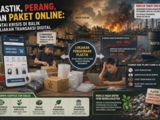 Plastik, Perang, dan Paket Online: Rantai Krisis di Balik Lonjakan Transaksi Digital