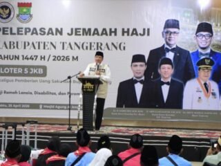 Bupati Tangerang Lepas 393 Jamaah Haji Kloter Pertama 2026, Total Capai 2.090 Orang