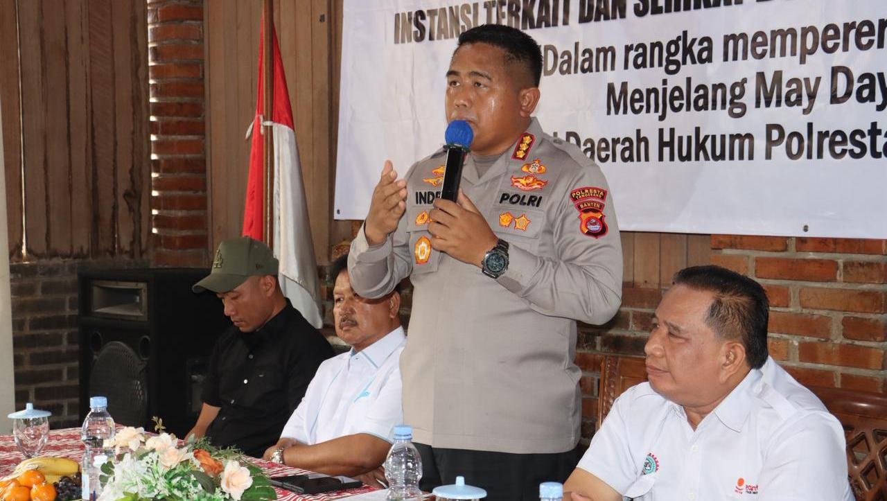 Polresta Tangerang perkuat sinergi buruh dan Apindo jelang May Day 2026 demi menjaga kamtibmas tetap aman dan kondusif.