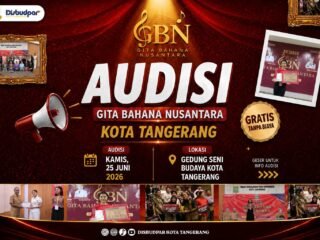Disbudpar Kota Tangerang Buka Audisi Gita Bahana Nusantara 2026, Cari Penyanyi Muda Berbakat