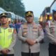Aparat Gabungan Kawal Bus Buruh dari Tangerang Hingga Jakarta