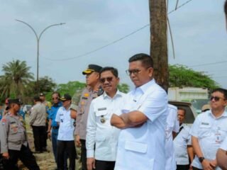 Andra Soni dan Sachrudin Tinjau Langsung Penanganan Banjir di Situ Bulakan Periuk