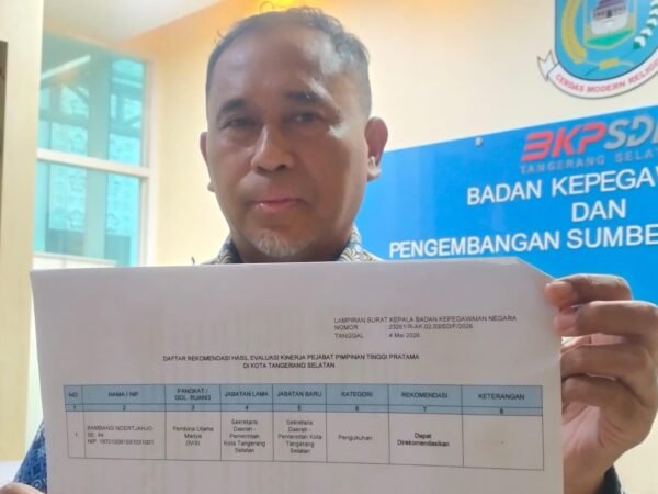 Pemkot Tangsel Terbitkan Kepwal, Bambang Noertjahjo Lanjut Jadi Sekda