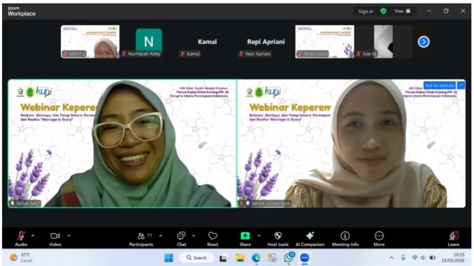 UKM FK-3 UINSSC Cirebon gelar webinar keperempuanan bahas patriarki dan kesetaraan gender, dorong generasi muda bangun relasi setara.