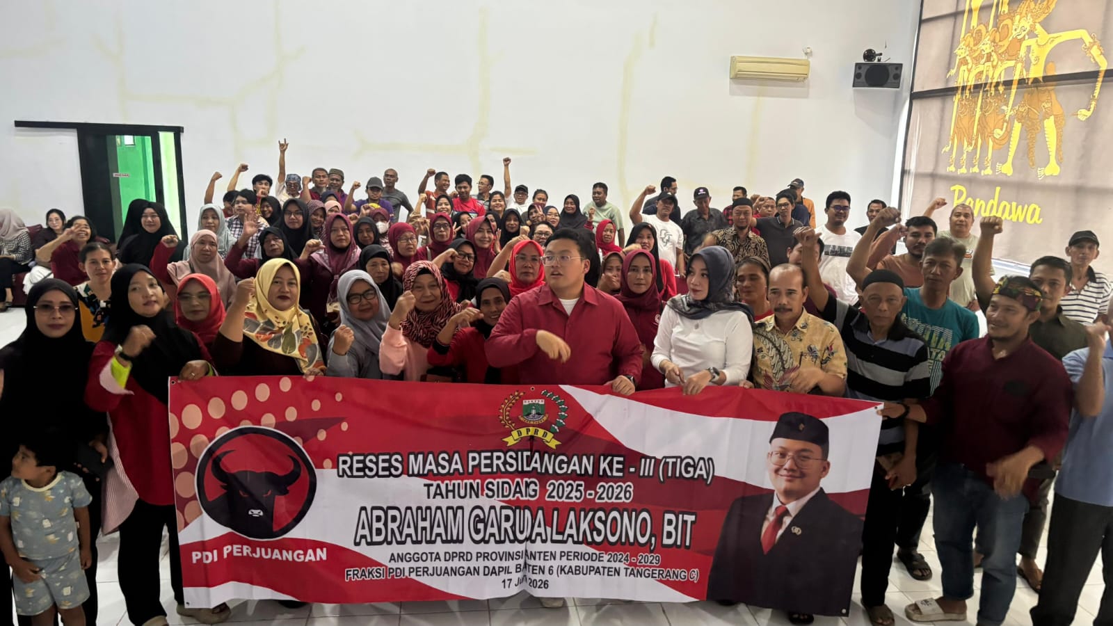 Abraham Garuda Laksono serap aspirasi warga Kelapa Dua, respons keluhan honor guru honorer dan usulan SMP Negeri baru.