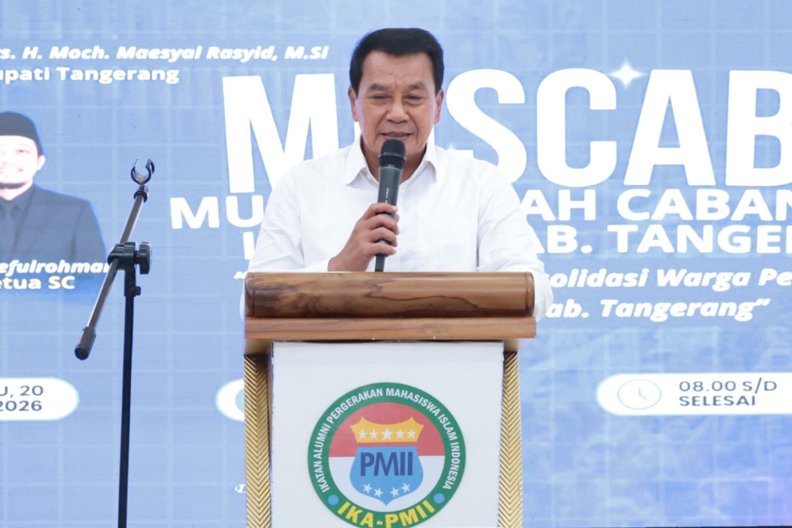 Bupati Tangerang optimistis IKA PMII mampu memperkuat SDM unggul dan kehidupan sosial masyarakat melalui kolaborasi pembangunan daerah.
