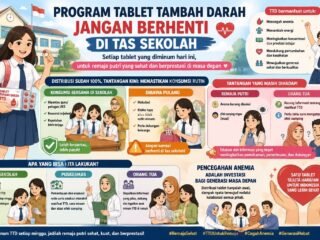 Program Tablet Tambah Darah Jangan Berhenti di Tas Sekolah