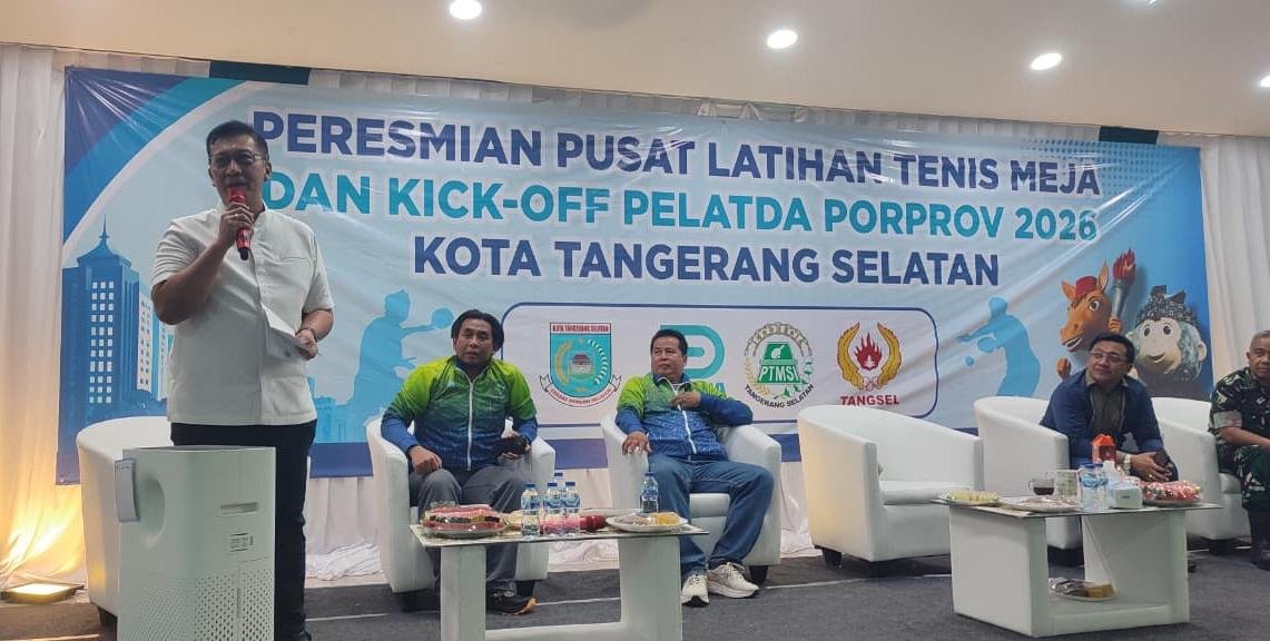 PTMSI Tangsel memulai Pelatda menuju Porprov Banten 2026 dengan target meraih dua hingga tiga medali emas dari cabang tenis meja.