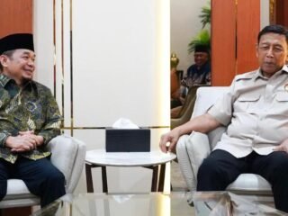 Wiranto mengapresiasi kiprah Mathla’ul Anwar di bidang pendidikan, dakwah, dan sosial saat menerima audiensi PBMA di Jakarta.