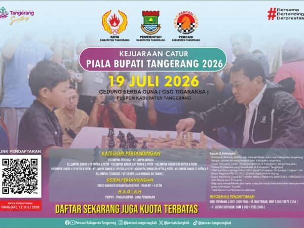 Percasi Kabupaten Tangerang Ajak Pecatur Muda Berlaga di Piala Bupati Tangerang 2026