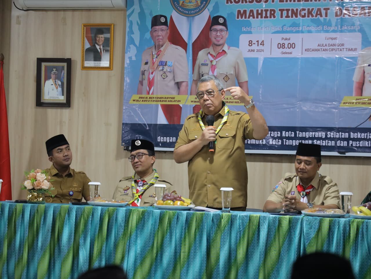 Benyamin Davnie mendorong pembina Pramuka di Tangsel berinovasi agar pendidikan kepramukaan tetap relevan bagi generasi digital.