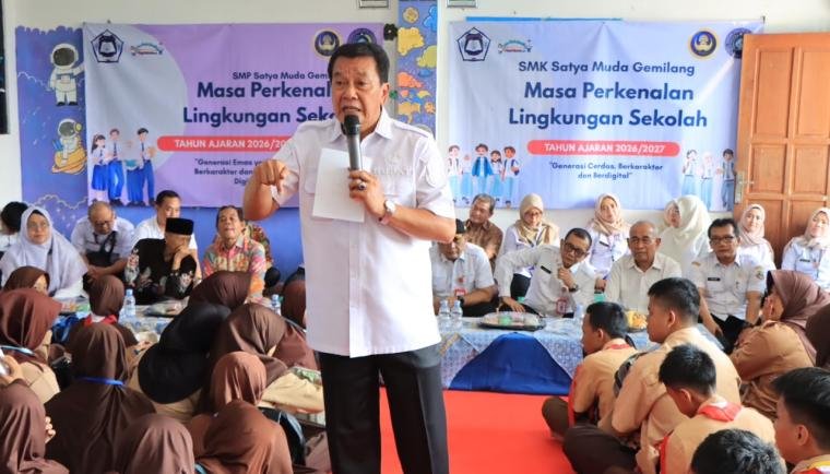 Pelaksanaan MPLS di Satya Muda Gemilang mendapat apresiasi Bupati Tangerang karena berlangsung edukatif dan inspiratif.