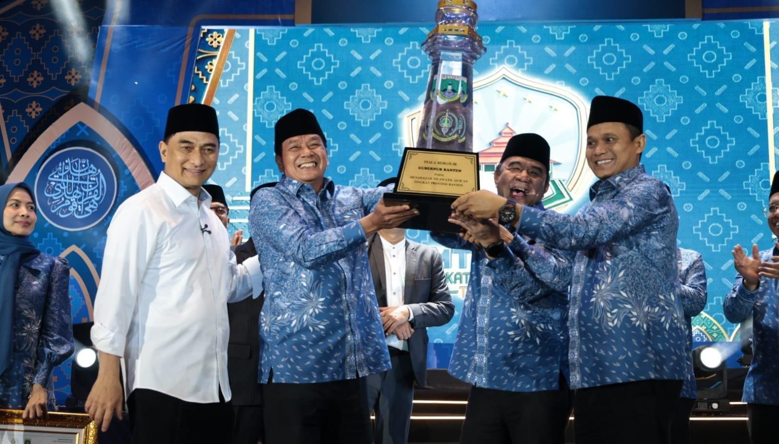 Kabupaten Tangerang kembali menjadi Juara Umum MTQ XXIII Provinsi Banten 2026 dan mempertahankan gelar lima kali beruntun.