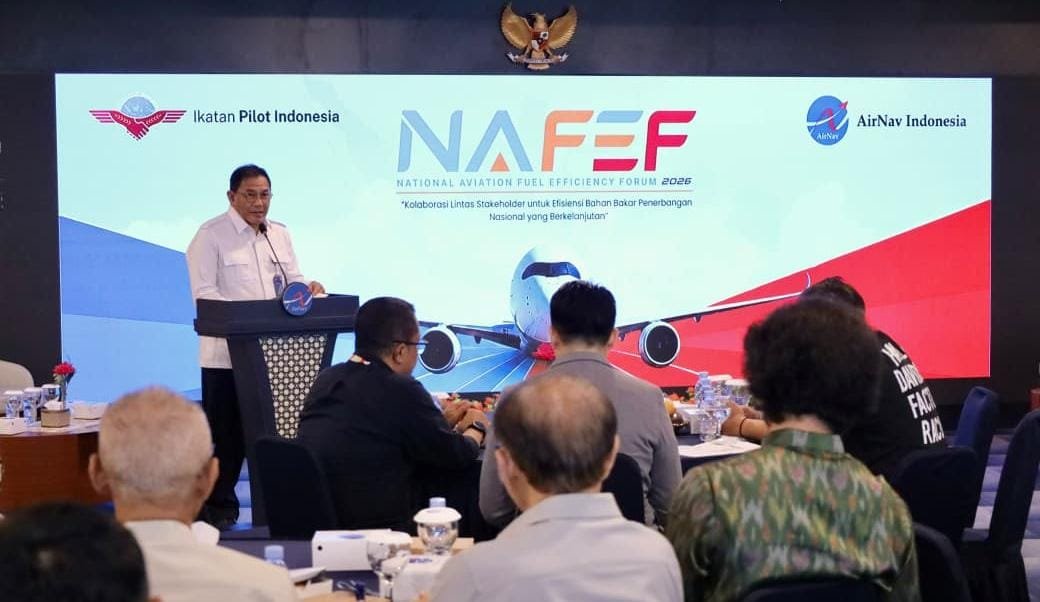AirNav Indonesia menggelar NAFEF 2026 untuk mendorong efisiensi avtur dan penerbangan nasional yang lebih berkelanjutan.