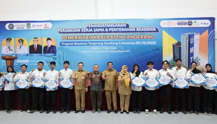 Bupati Tangerang dorong Beasiswa Tangerang Gemilang, 485 mahasiswa kuliah gratis di UMT untuk tingkatkan kualitas SDM daerah.