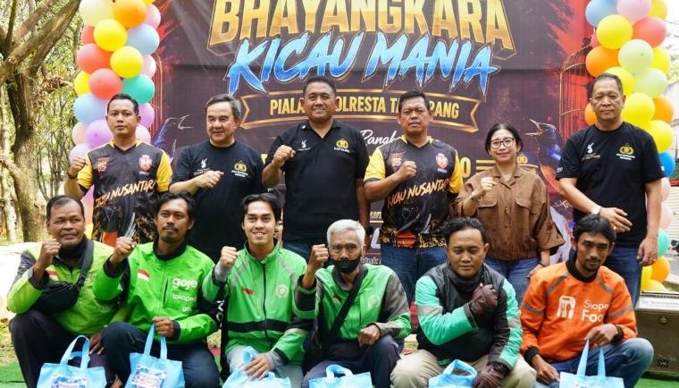 Kicau Mania Kapolres Cup 2026 meriahkan Hari Bhayangkara ke-80 di Cikupa, menjadi ajang silaturahmi dan sportivitas.