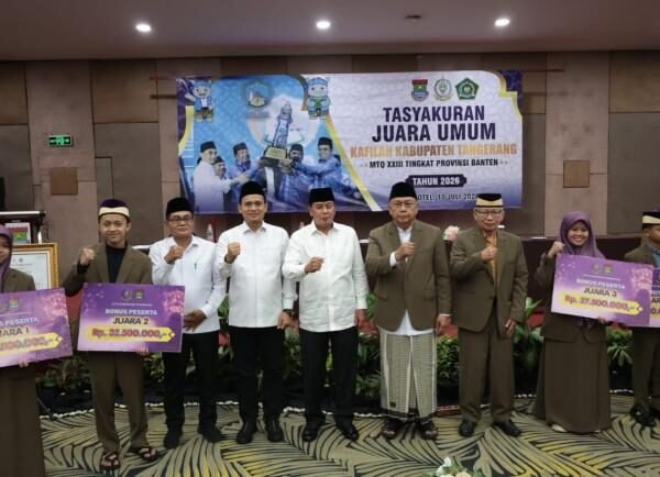 Lima Kali Berturut-turut Juara MTQ Banten, Ini Pesan Bupati Tangerang untuk Generasi Muda