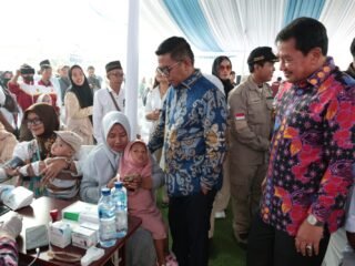 Bupati Maesyal Rasyid dan Gubernur Andra Soni Tinjau CKG dan Penanganan Stunting di Mauk