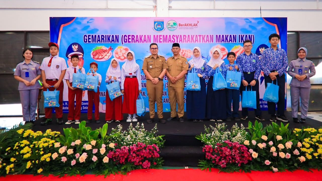 Pemkot Tangsel gencarkan Gemarikan dengan mengajak anak dan ibu hamil memenuhi kebutuhan protein hewani untuk cegah stunting.