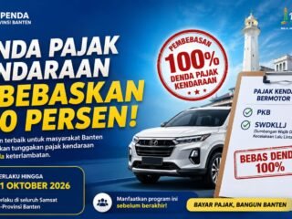 Denda Pajak Kendaraan di Banten Dibebaskan 100 Persen hingga 31 Oktober 2026