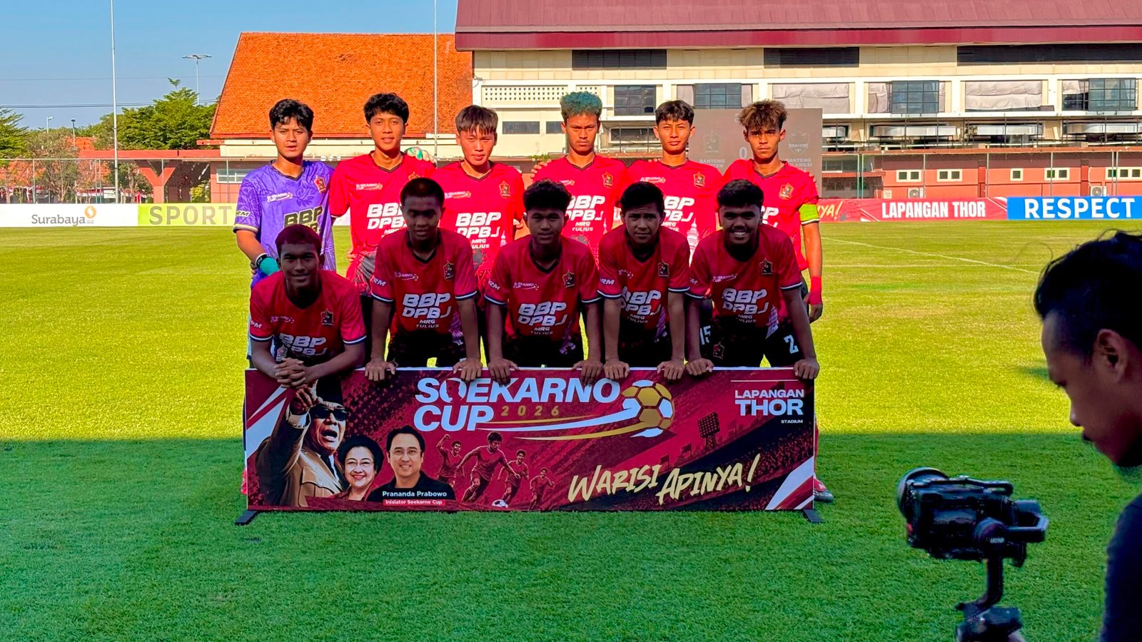 Banteng Banten menang 2-0 atas Banteng Sulut di Soekarno Cup 2026. Musa dan Fiki mencetak gol kemenangan di Surabaya.
